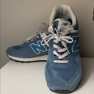 Blue New Balances: Classic 574